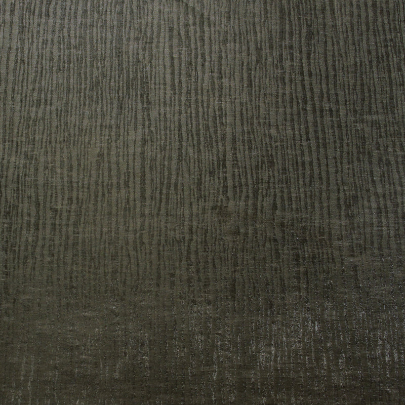 Dark Gray Organic Stripes Polyester-Cotton Woven