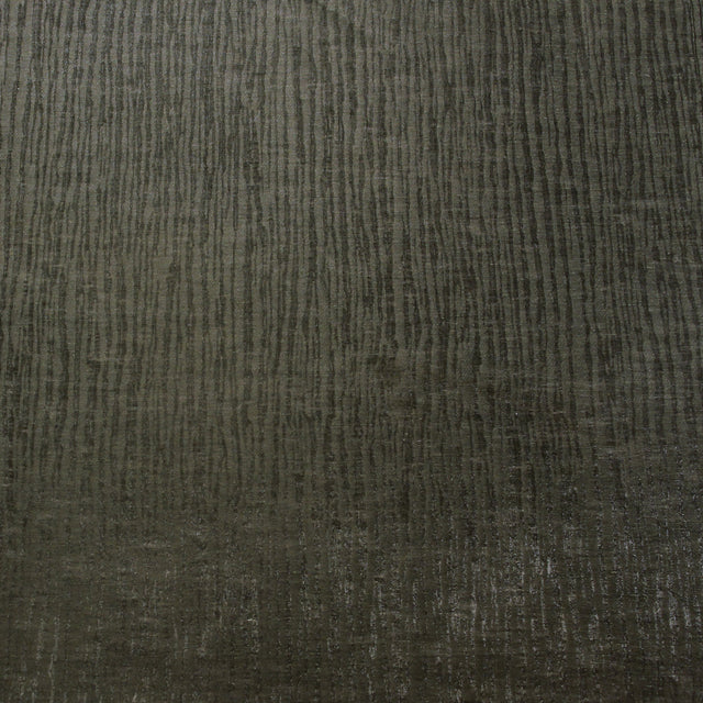 Dark Gray Organic Stripes Polyester-Cotton Woven