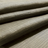 Beige Organic Stripes Polyester-Cotton Woven