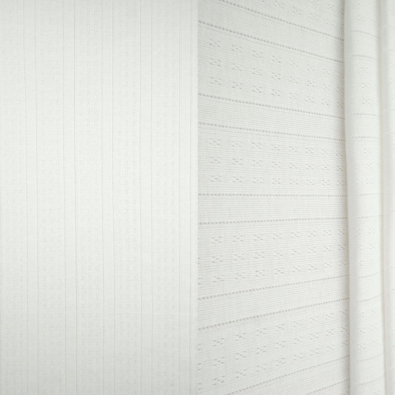 1 Yard Cotton Style Pointelle Rib Knit Fabric Soft Rayon Blend 68/70 Inches Wide