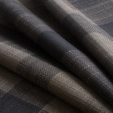 Dark Gray Buffalo Checks Blended Woven