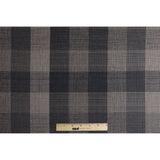 Dark Gray Buffalo Checks Blended Woven