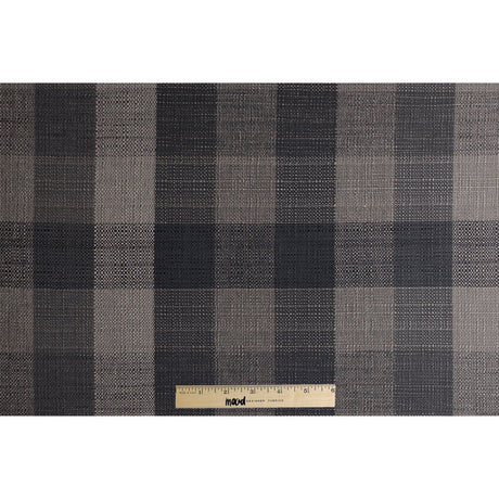Dark Gray Buffalo Checks Blended Woven