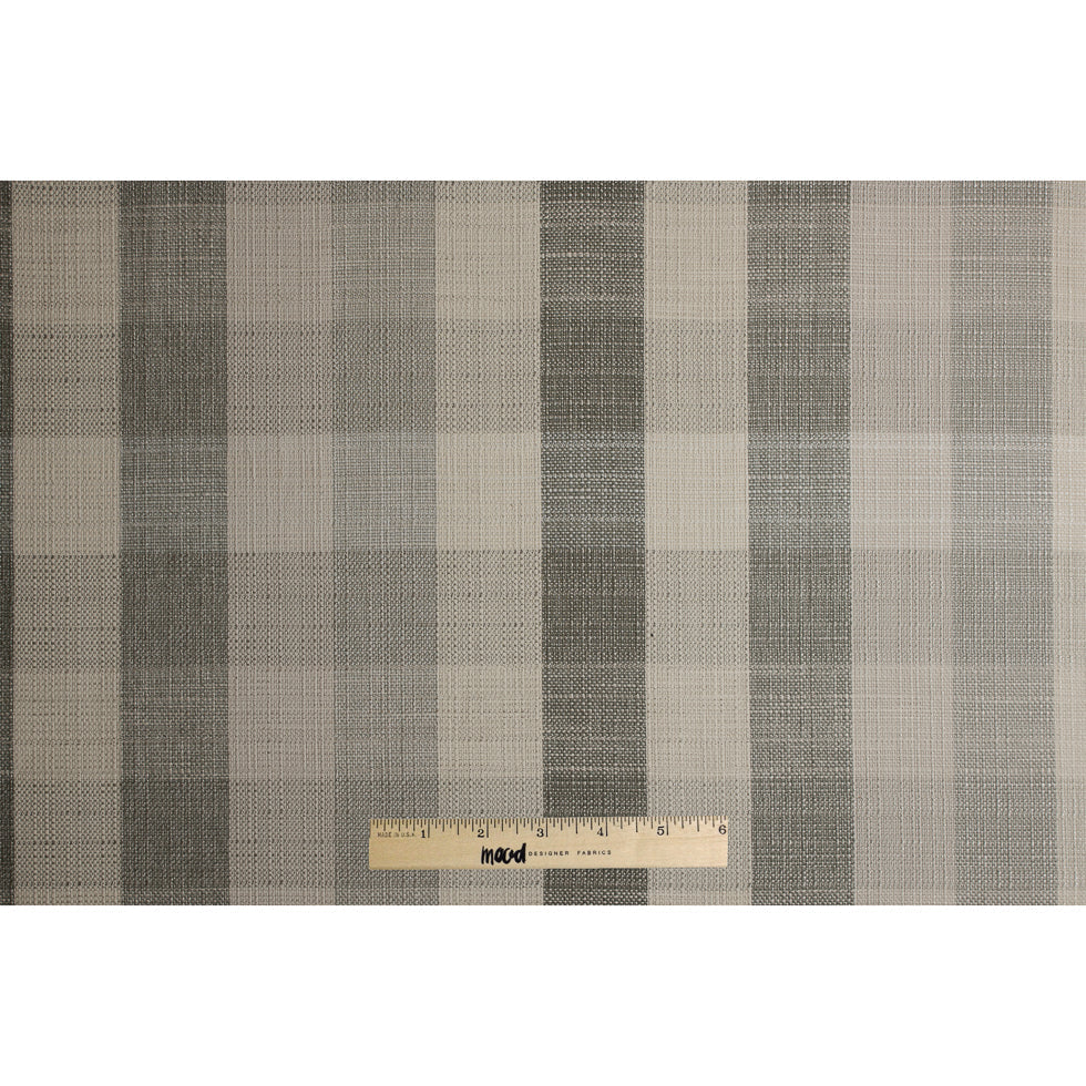 Stone Buffalo Checks Blended Woven