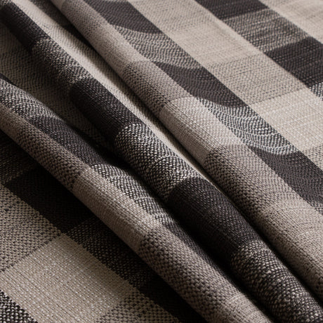 Charcoal Buffalo Checks Blended Woven