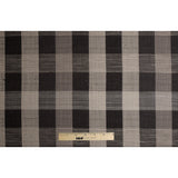 Charcoal Buffalo Checks Blended Woven