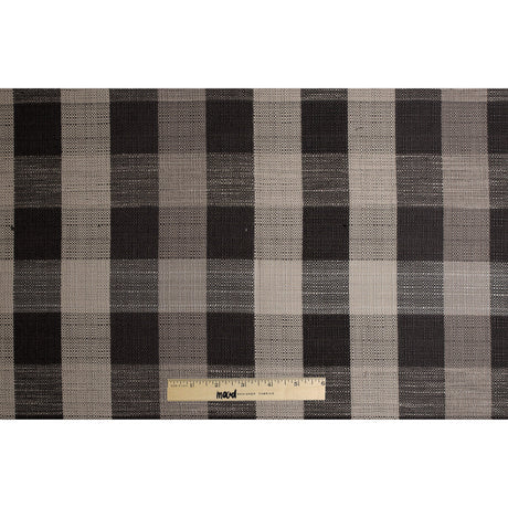 Charcoal Buffalo Checks Blended Woven