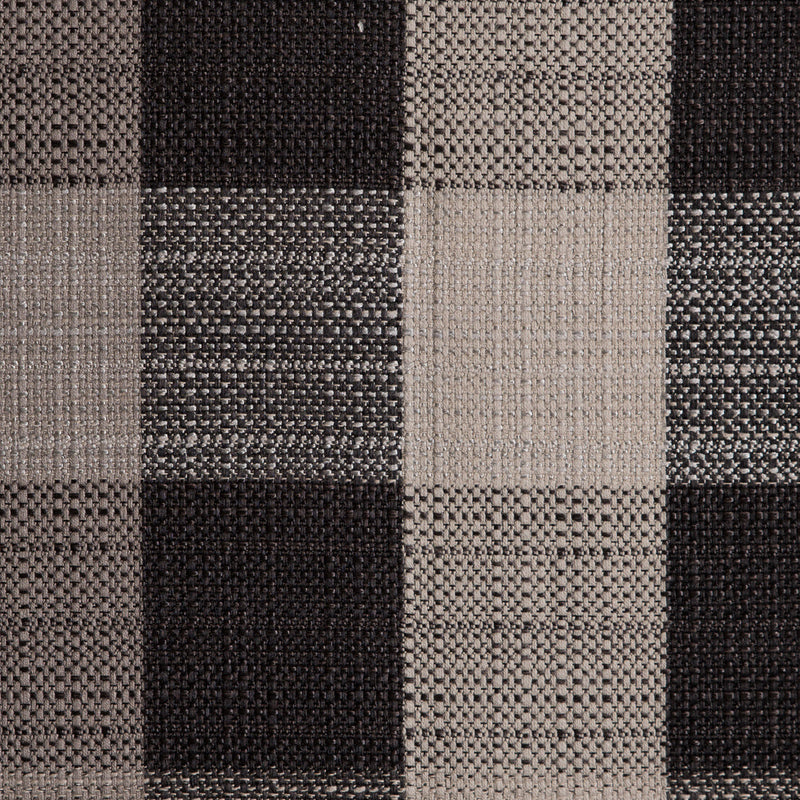 Charcoal Buffalo Checks Blended Woven