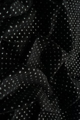 Velvet Polka Dot Glitter Stretch Knit Fabric