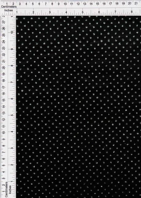 Velvet Polka Dot Glitter Stretch Knit Fabric