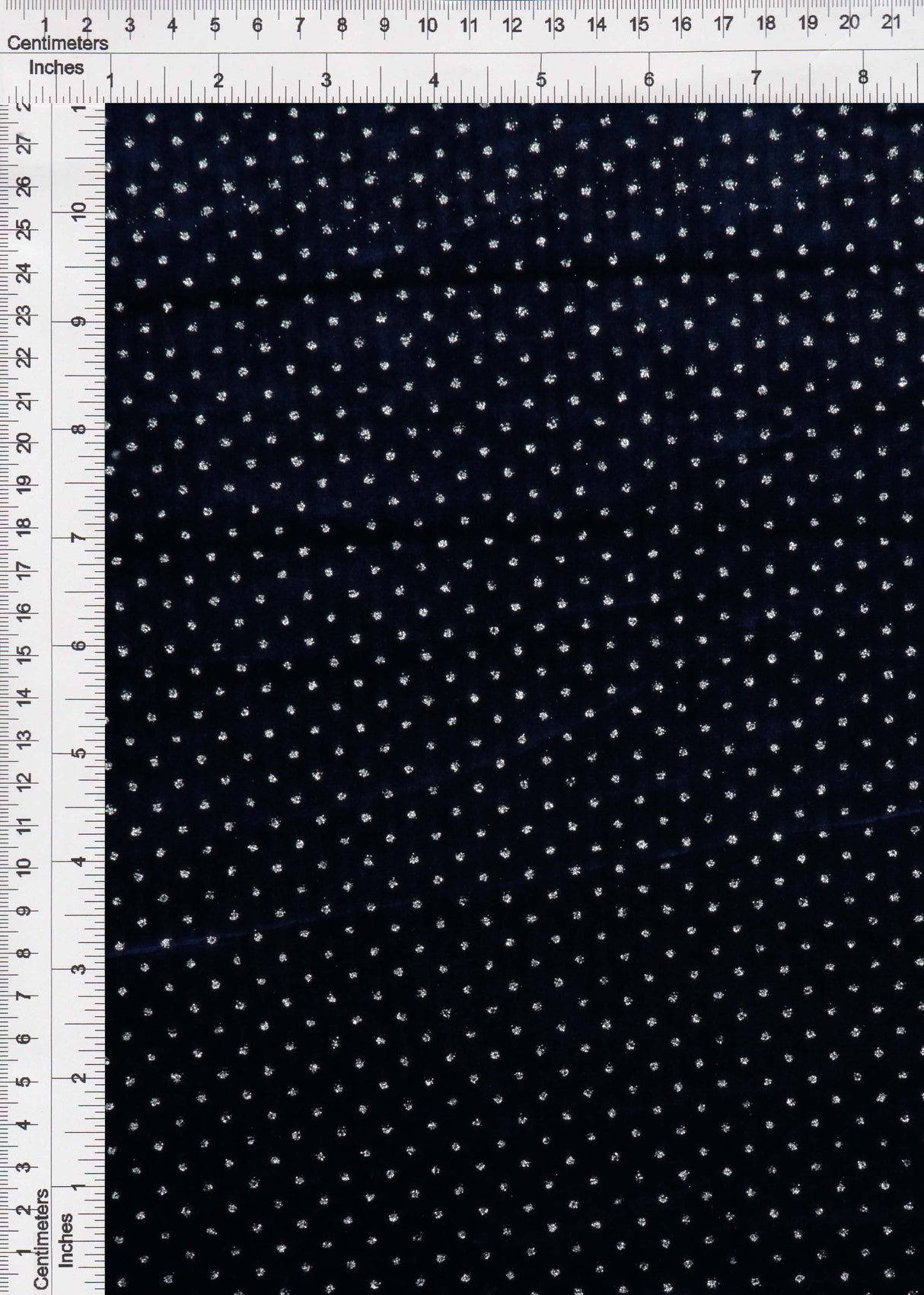 Velvet Polka Dot Glitter Stretch Knit Fabric