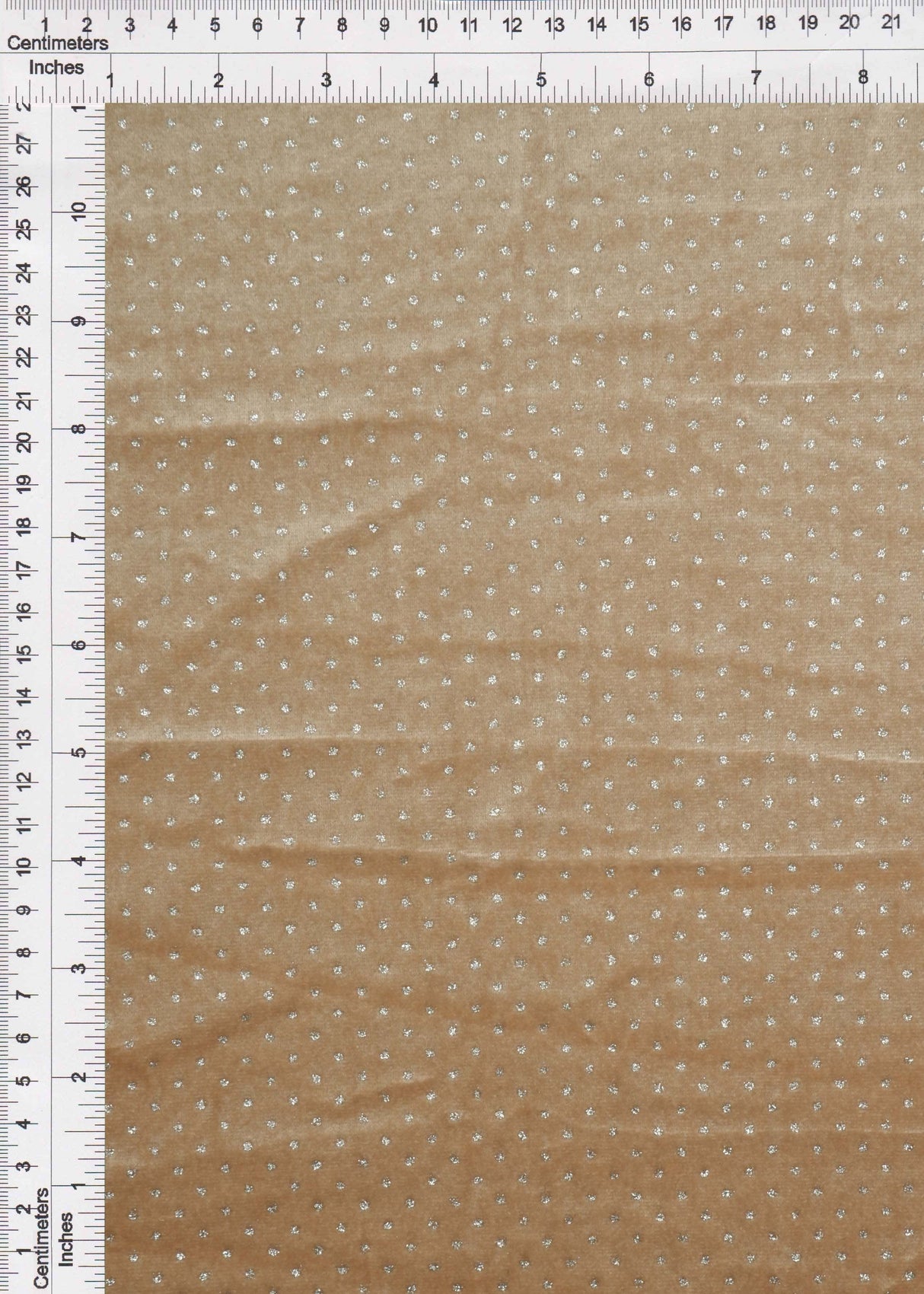 Velvet Polka Dot Glitter Stretch Knit Fabric