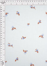 Pointelle Rib Knit Ditsy Daisy Floral