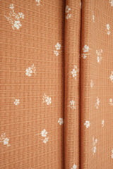 Pointelle Floral Stretch Knit Fabric