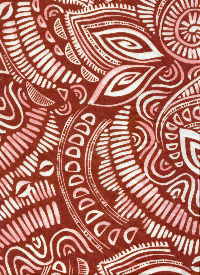Printed DTY Stretch Knit Tribal Boho