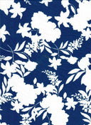 1 yarda de tela estampada floral DTY 190 GSM mezcla de poliéster y spandex 58/60" de ancho