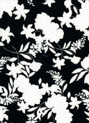 1 yarda de tela estampada floral DTY 190 GSM mezcla de poliéster y spandex 58/60" de ancho