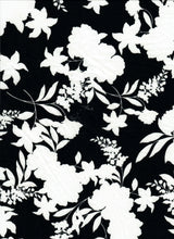 Floral DTY Knit Stretch Fabric