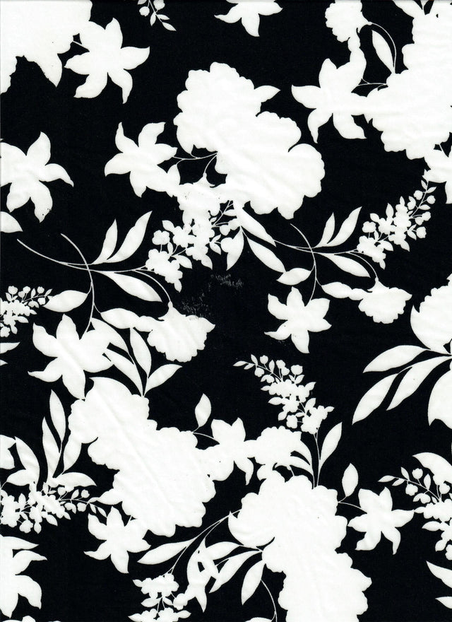 Floral DTY Knit Stretch Fabric