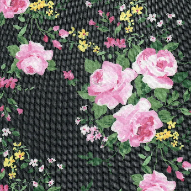 Floral Printed Mesh Fabric