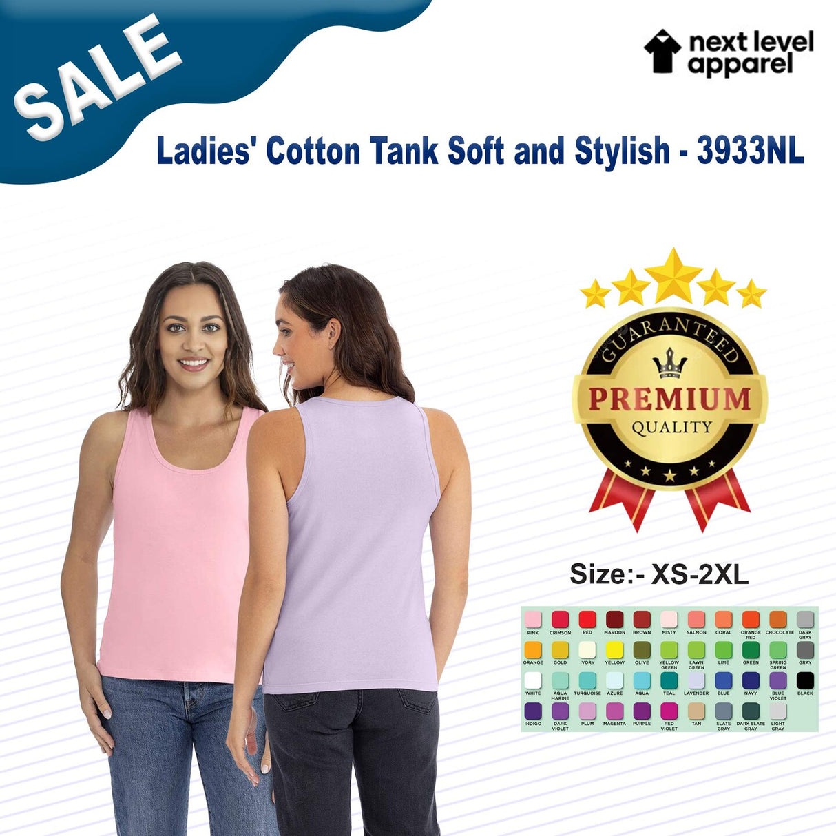 Next Level Apparel® Ladies' Cotton Tank Soft and Stylish