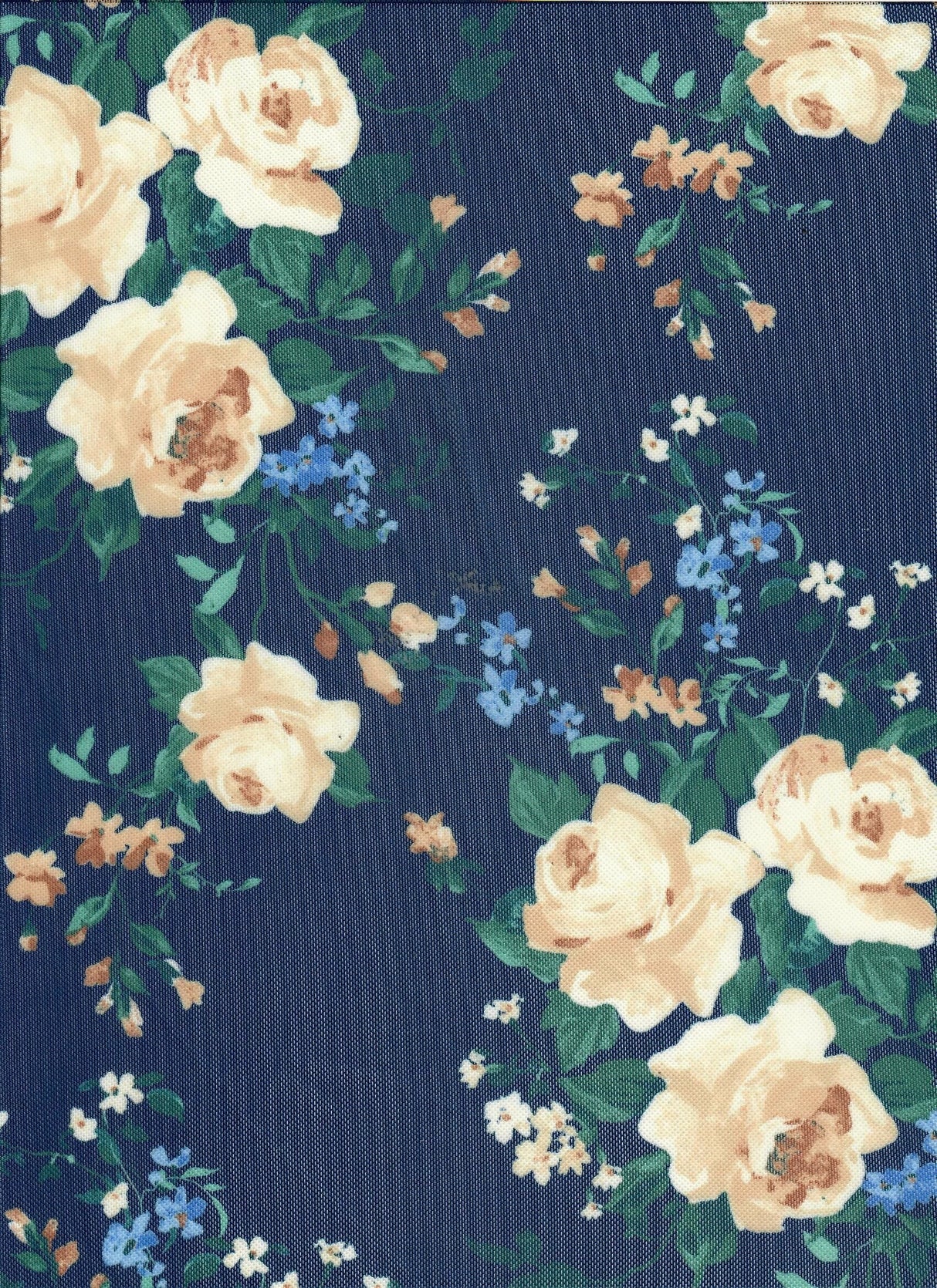 Floral Printed Mesh Fabric