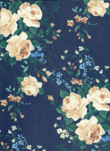 Digital Floral Mesh Fabric Lightweight Stretch Sheer, 54” Wide for Fashion & Crafts