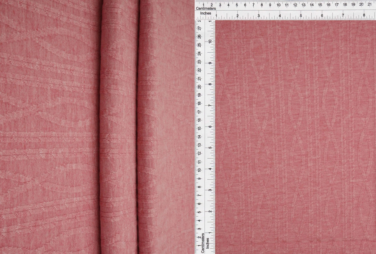 1 Yard RNT YQ Jacquard Solid Fabric 280 GSM Rayon Nylon Poly Spandex Blend 58/59" Width