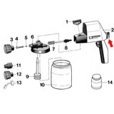 KREA Swiss Adjustment Knob for Food Spray Guns, For LM25 multiSPRAY and LM45 volumeSPRAY