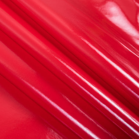 Flynn Red Glossy Stretch Imitation Latex