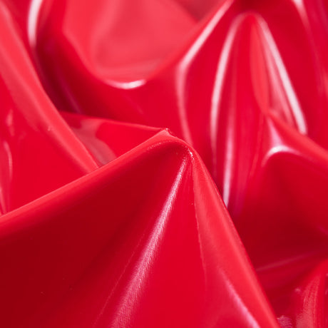Flynn Red Glossy Stretch Imitation Latex