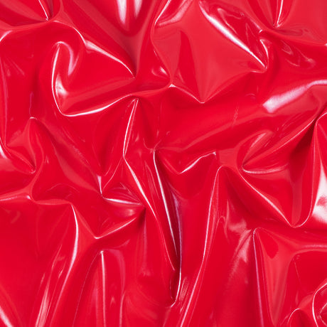 Flynn Red Glossy Stretch Imitation Latex