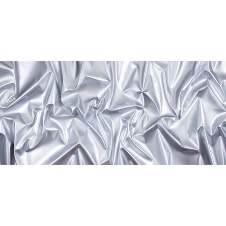 Flynn Silver Glossy Stretch Imitation Latex