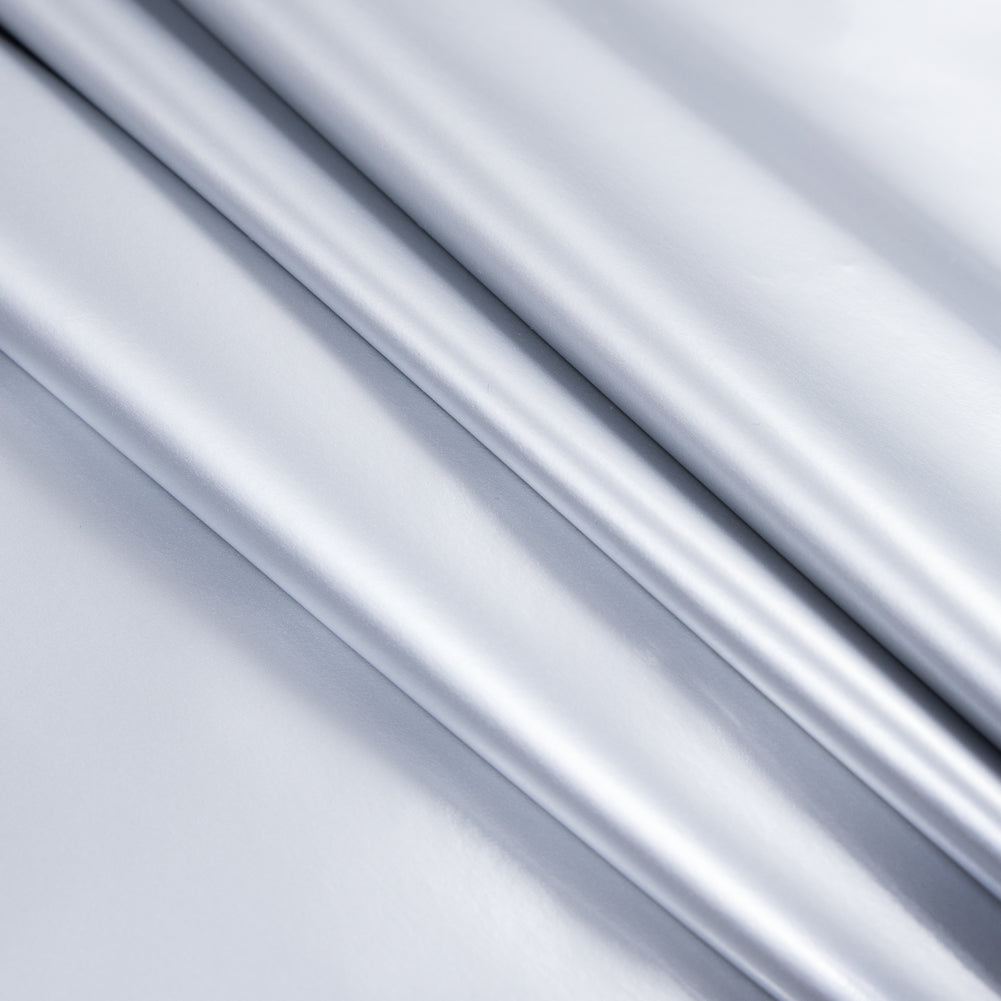 Flynn Silver Glossy Stretch Imitation Latex