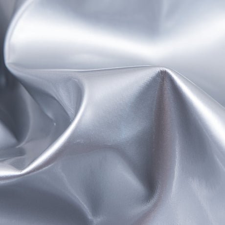 Flynn Silver Glossy Stretch Imitation Latex