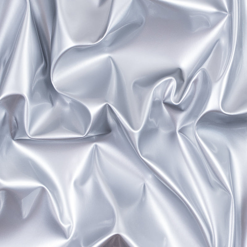 Flynn Silver Glossy Stretch Imitation Latex