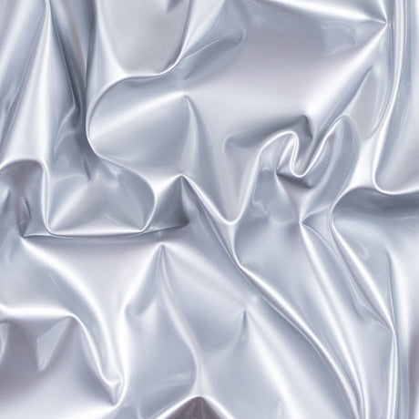 Flynn Silver Glossy Stretch Imitation Latex