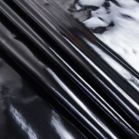 Flynn Black Glossy Stretch Imitation Latex