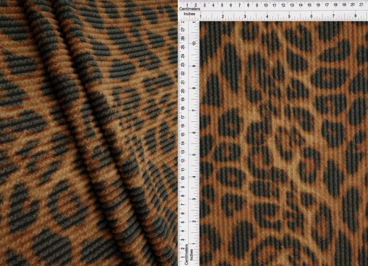 Animal Double Knit Jacquard Brown
