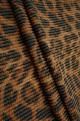 Animal Double Knit Jacquard Brown