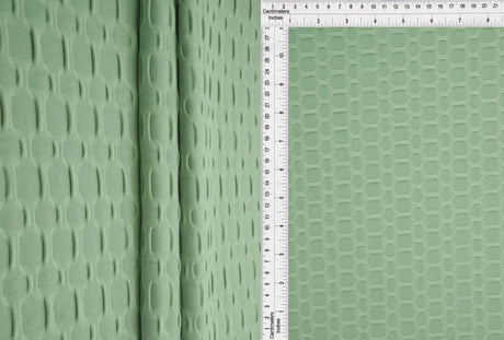 1 Yard Polyester Spandex Honeycomb Knit Solid Fabric 58/60" Width