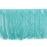 European Chainette Fringe Trim - 24" - Turquoise - Lindsay Collection