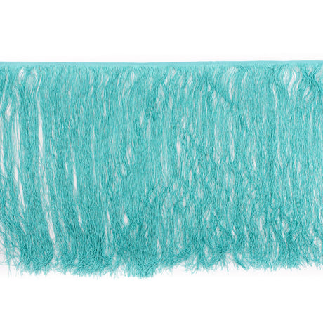 European Chainette Fringe Trim - 24" - Turquoise - Lindsay Collection