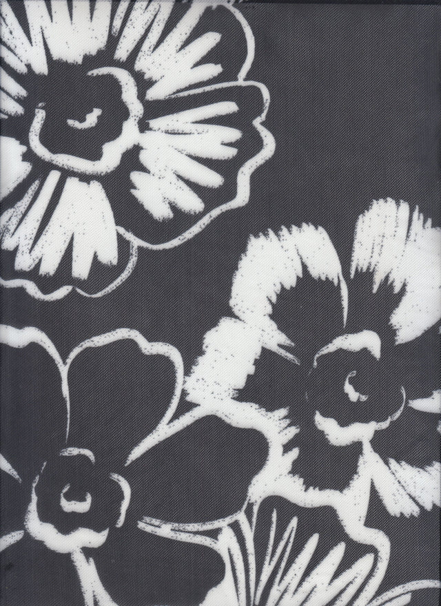 Floral Print Stretch Mesh Fabric
