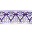 Purple Crochet Trim - 4"