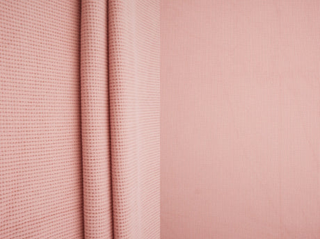 Waffle Knit Fleece Fabric Solid