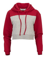 Women's Cropped Fleece Hooded Sweatshirt