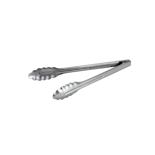 Winco Utility Tongs Extra-Heavy Stainless Steel - 12"