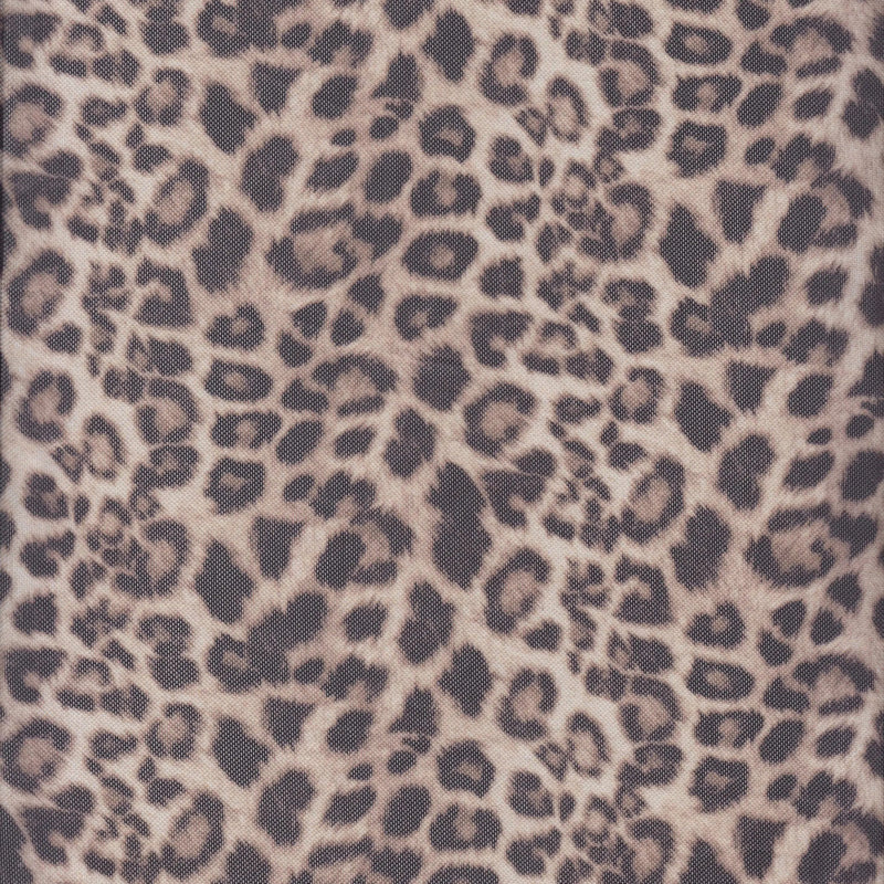 1 Yard Brown Digital Mesh Animal Print Fabric, 58/60'' Wide Polyester Spandex Blend