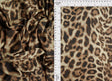 Animal Print Stretch Knit Fabric Brown